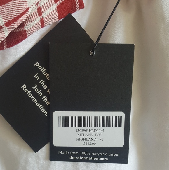 NWT Reformation Melany Blouse - Picture 5 of 6